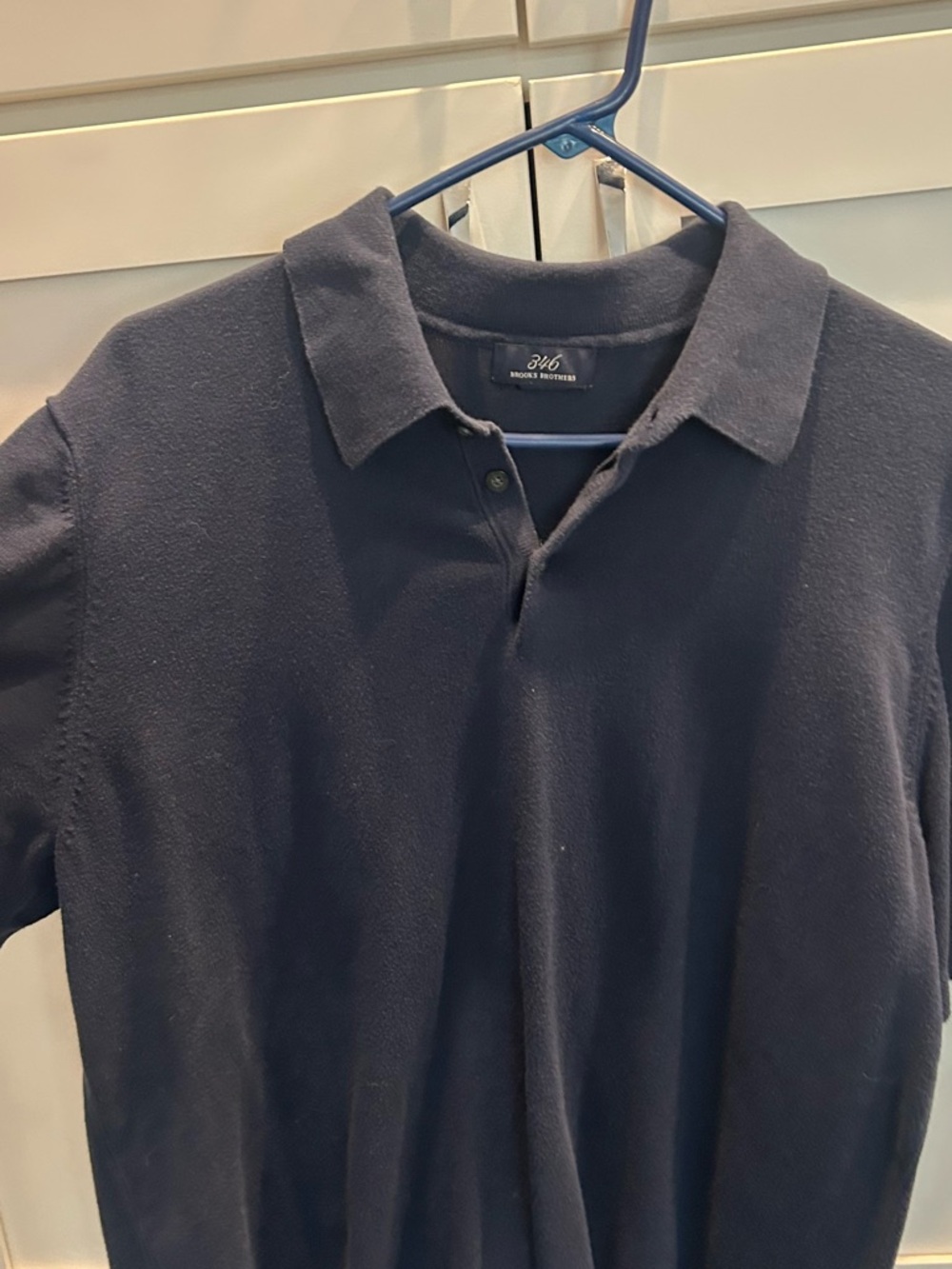 Brooks Brothers 346 Men's Dark Navy Polo Shirt